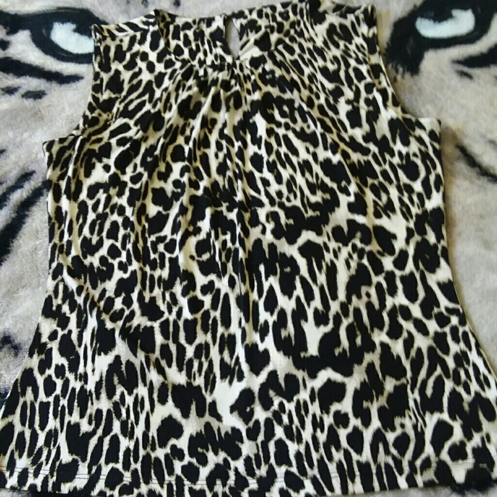 Leopard Print Dress Top